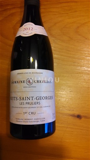 Burgundija Nuits-Saint-Georges Premier Cru Domaine Robert Chevillon Les Pruliers 2012