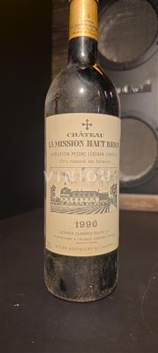 Bordeaux Pessac-Léognan Cru Classé de Graves Château La Mission Haut-Brion 1990