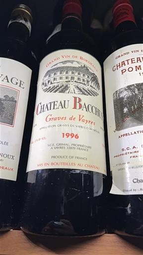 Bordeaux Graves-de-Vayres Château Bacchus 1996