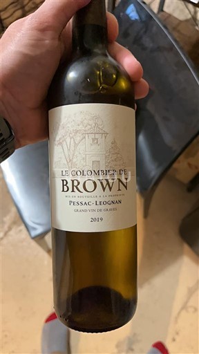 Bordeaux Pessac-Léognan Le Colombier de Brown 2019