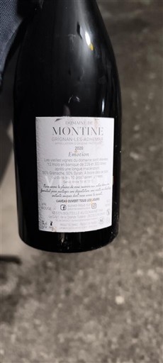Údolí Rhôny Grignan-les-adhémar Domaine Montine Emotion 2020