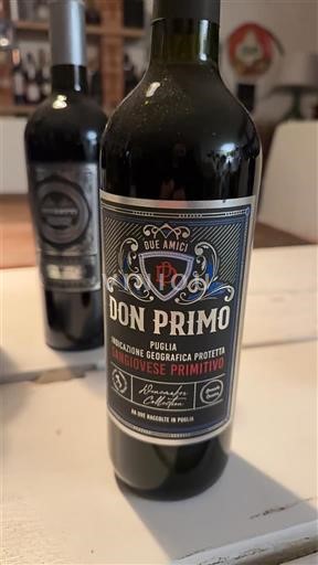 Puglia Susumaniello Salento Due Amici Don Primo 2022