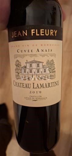 Bordeaux Castillon-côtes-de-bordeaux Château Lamartine Anaïs 2019