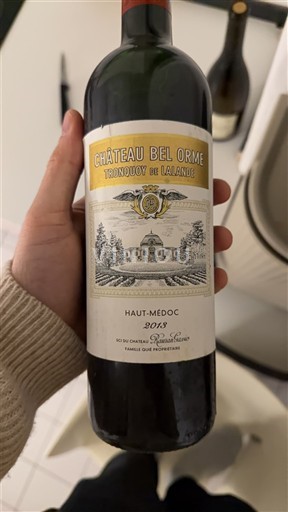 Bordeaux Haut-Médoc Château Bel Orme Tronquoy de Lalande 2018