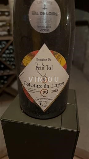 Wijnen Blanc moelleux Domaine Petit Val 2018 Frankrijk Loirevallei Coteaux du Layon AOC