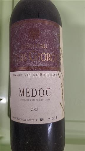 Bordeaux Médoc Louis George 2003