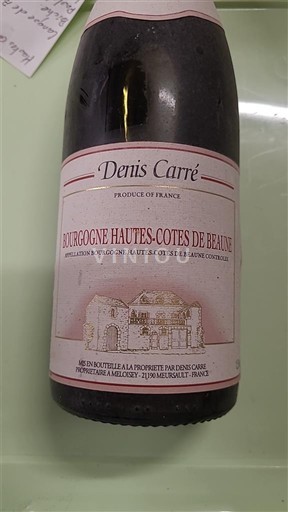 Burgundy Hautes-Côtes de Beaune Denis Carré 1991