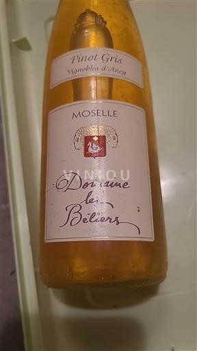 Lotharingen Mosel Domaine Les Béliers Pinot Gris Vendanges d'Avant 2008