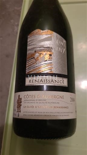 Vallée de la Loire Côtes-d'Auvergne Saint Verny Renaissance 2004