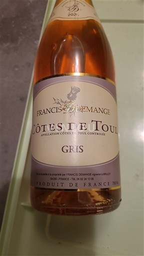 Lotharingen Côtes de Toul Francis Demange Gris 2020