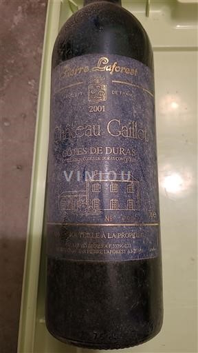 Sydväst Côtes-de-duras Château Cailloux 2001
