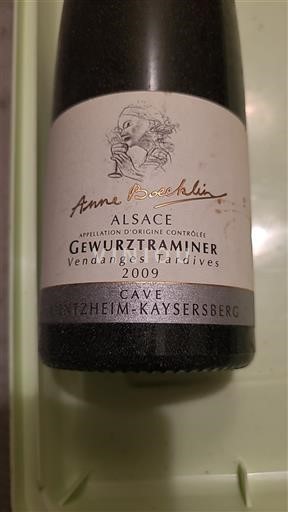 Alsasko Gewürztraminer Vendanges Tardives Cave Kientzheim-Kaysersberg Anne Boecklin 2009