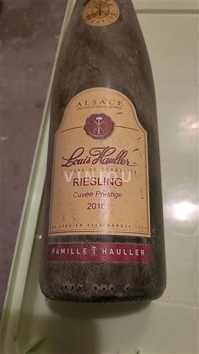 Vini Blanc sec Cuvée Prestige Louis Hauller 2012 Francia Alsazia Riesling AOC