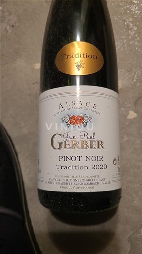 Alsace Pinot noir Jean-Paul Gerber Tradition 2020