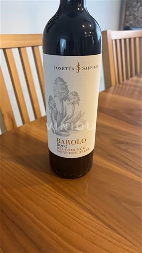 Piedmont Wines Barolo Josetta Saffirio 2020