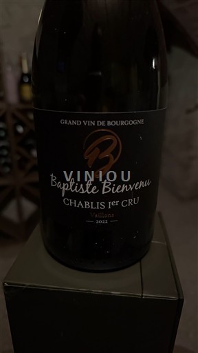 Burgundsko Chablis Premier Cru Baptiste Bienvenu Vaillons 2022
