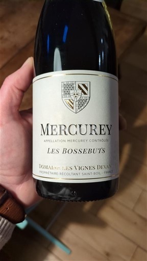 Burgundsko Mercurey Domaine Les Vignes Denvat Les Bosse buts Neročník