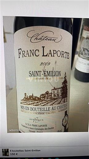 Bordeaux Saint-Émilion Château Franc Laporte 2009