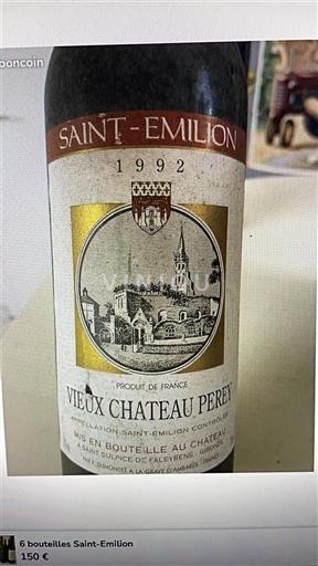 Bordeaux Saint-Émilion Château Vieux Château Perey 1992