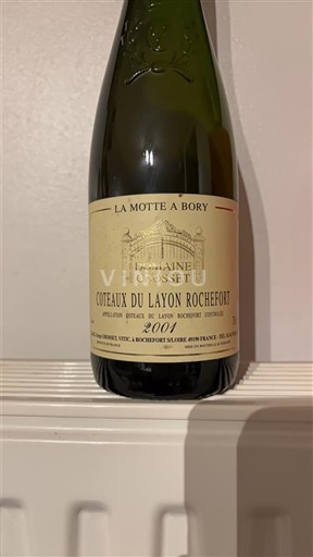 Wijnen Blanc moelleux La Motte à Bory Domaine Gasset 2001 Frankrijk Loirevallei Coteaux du Layon AOC