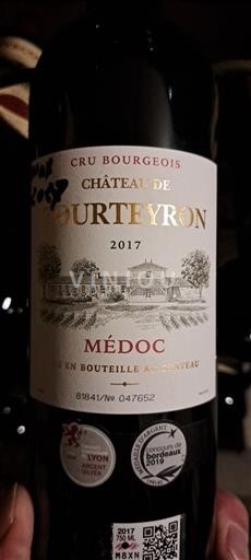 Bordeaux Médoc Château Tourteyron 2017