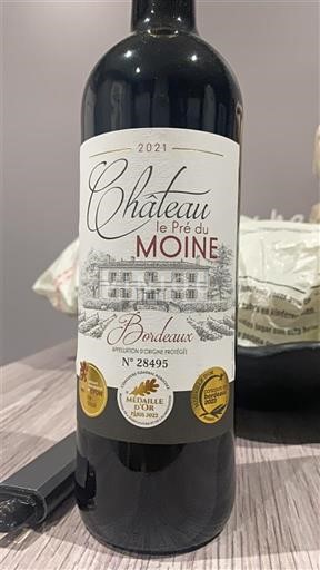 Bordeaux Château Le Pré du Moine 2021