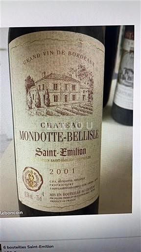 Bordeaux Saint-Émilion Château Mondotte-Bellislle 2001