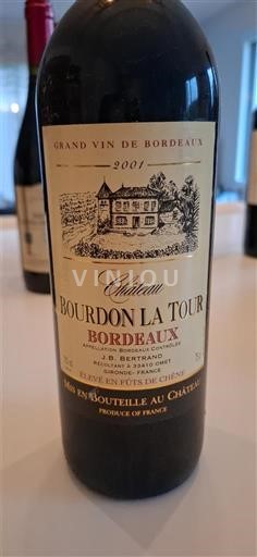 Bordeaux Château Bourdon La Tour 2001