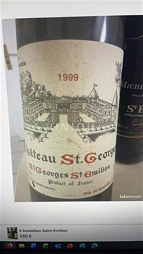 Bordeaux Saint-Georges-Saint-Émilion Château St. Georges 1999