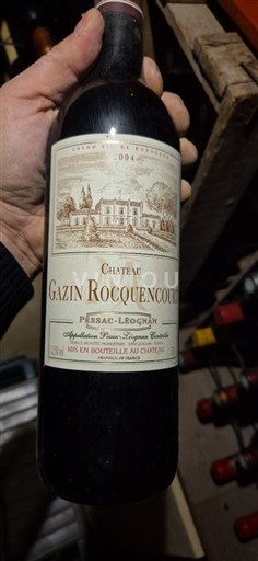 Bordeaux Pessac-Léognan Château Gazin Rocquencourt 2004