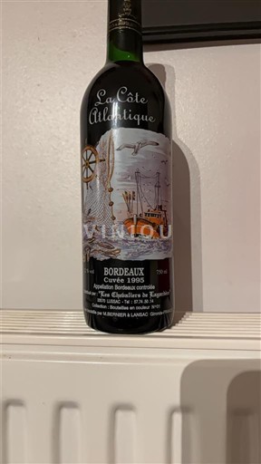 Wines Rouge sec La Côte Atlantique 1995 France Bordeaux AOC