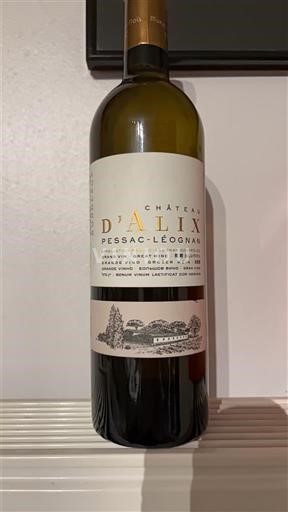 Bordeaux Pessac-Léognan Château Alix 2015