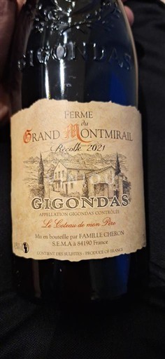 Valle del Ródano Gigondas Ferme du Grand Montmirail Le Château de mon Père 2021