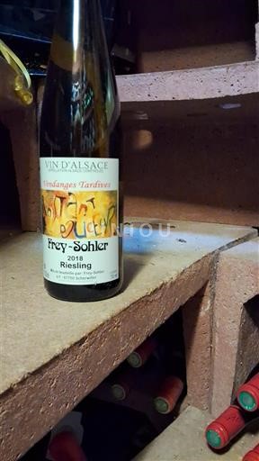 Vine Blanc moelleux Frey-Sohler 2018 Frankrig Alsace Ikke specificeret AOC Vendanges Tardives