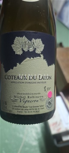Wijnen Blanc moelleux Michel Robinau 2022 Frankrijk Loirevallei Coteaux du Layon AOC