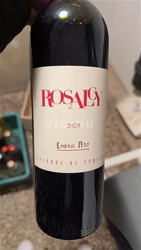 Burdeos Lalande-de-Pomerol Rosaly 2020