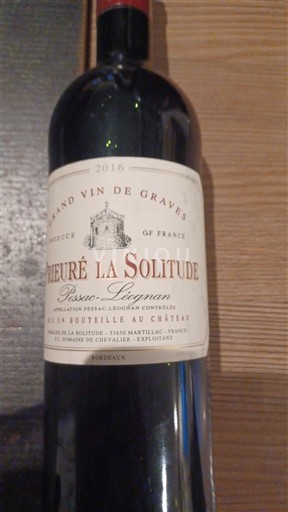 Bordeaux Pessac-Léognan Château La Solitude 2016