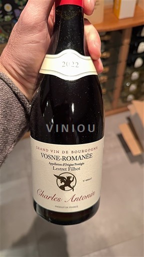 Viner Rouge sec Lestret Fillhot Charles Antonin 2022 Frankrike Bourgogne Vosne-romanée AOC