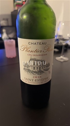 Bordeaux Saint-Estèphe Château Plantier Rose 2016