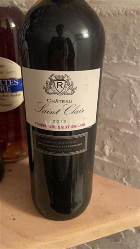 Bordeaux Puisseguin-saint-émilion Château Saint Clair 2013