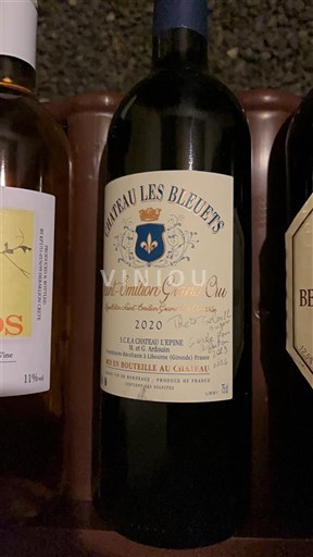 Bordeaux Saint-Émilion Grand Cru Château Les Bleuets 2020