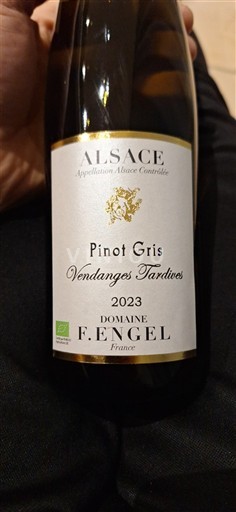 Alsace Vendanges Tardives Domaine F. Engel Pinot Gris Vendanges Tardives 2023
