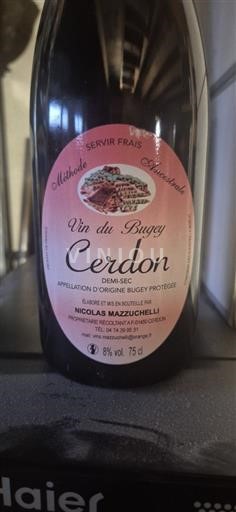 Savoie og Bugey Bugey-Cerdon Nicolas Mazzuchelli Ikke årgangsbestemt