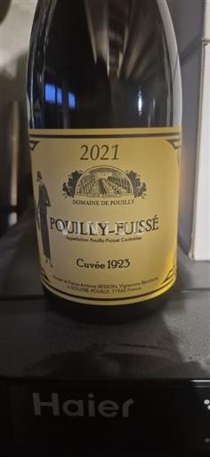 Burgundy Pouilly-Fuissé Domaine Pouilly Besson 1923 2021