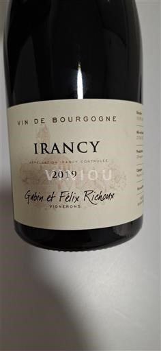 Burgundsko Irancy Gabin et Félix Richoux 2019 2019
