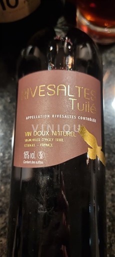 Roussillon Rivesaltes Tuilé Não Sazonado