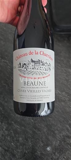 Burgundija Beaune Château La Charrière Vieilles Vignes 2024