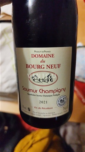Loirevallei Saumur-champigny Domaine Bourg Neuf 2021