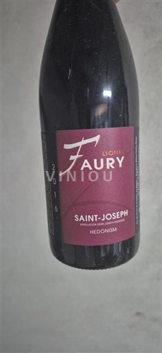 Rhône-dalen Saint-Joseph Lionel Faury Hedonism 2016