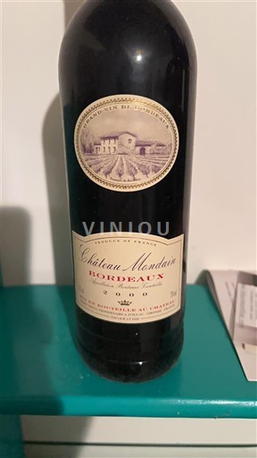 Bordeaux Château Mondain 2000